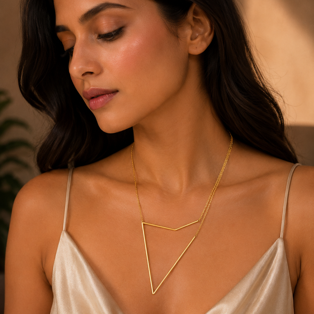 The Not So Triangle Geometric Necklace