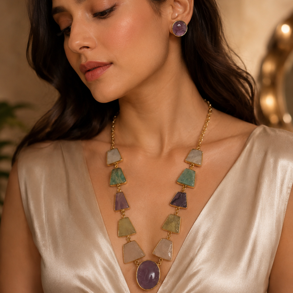After Rain Necklace & Stud Set