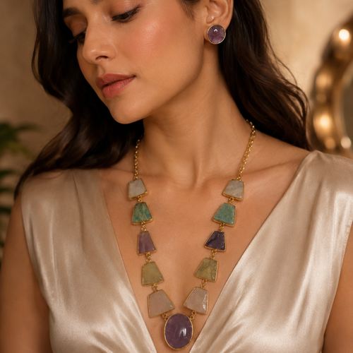 After Rain Necklace & Stud Set