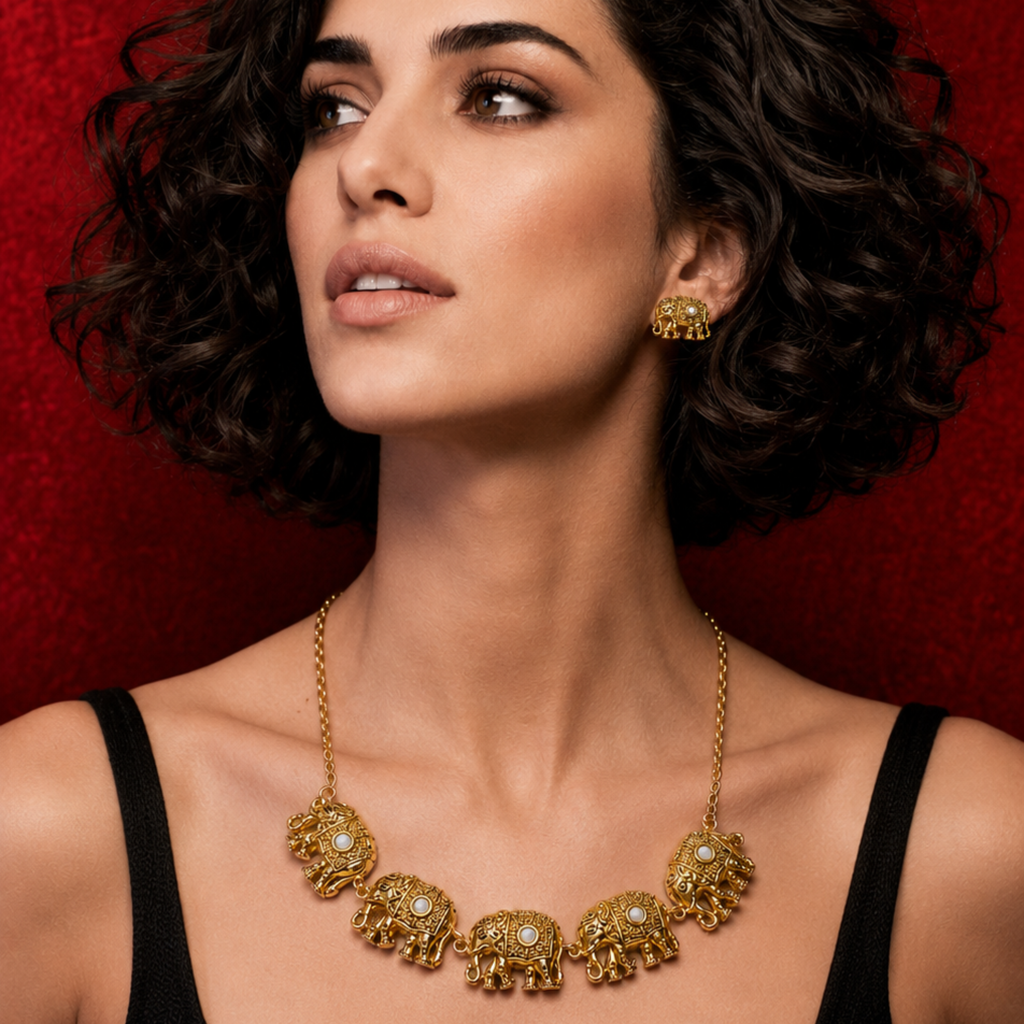 The Procession Necklace & Studs Set