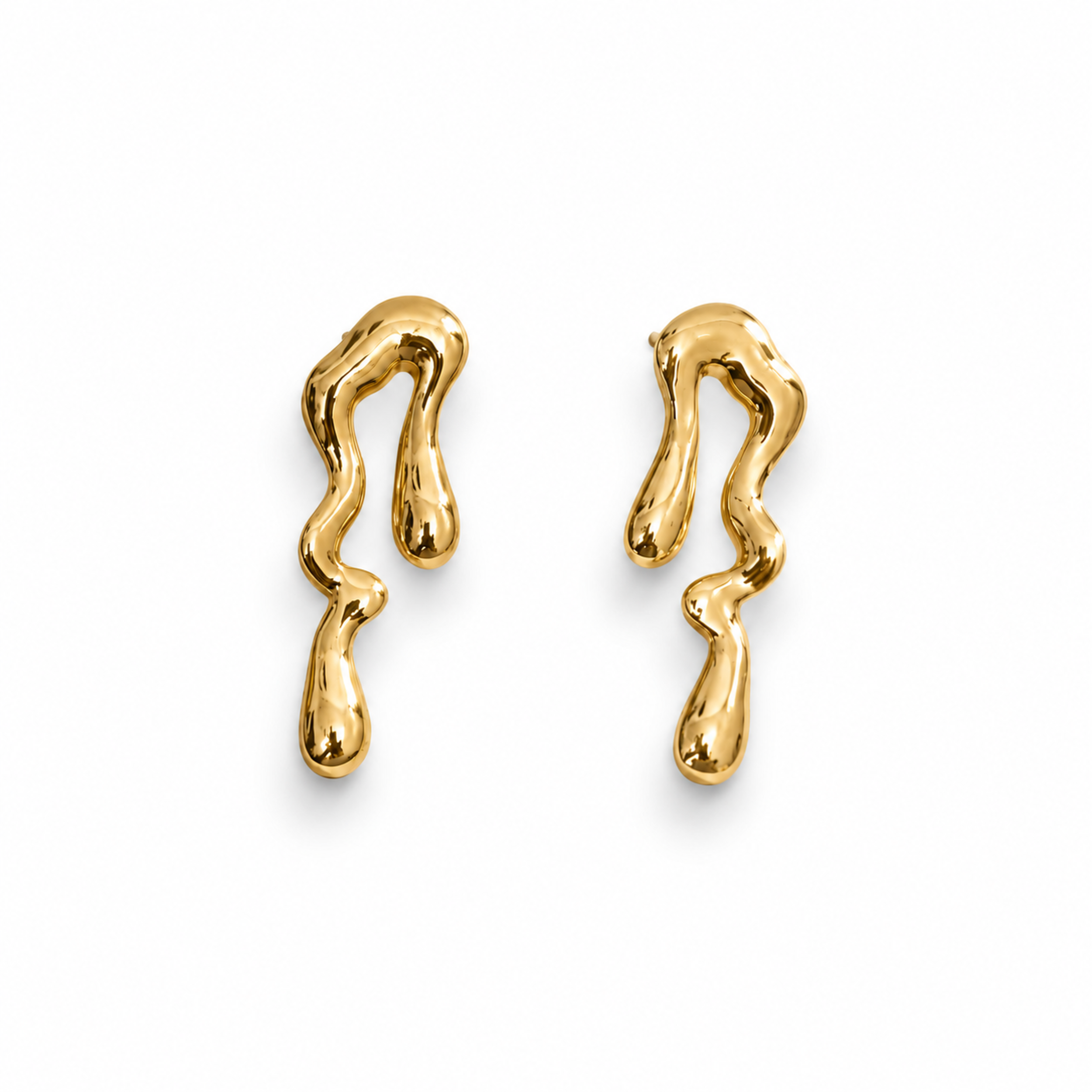 The Cascade Sculptural Drop Earrings
