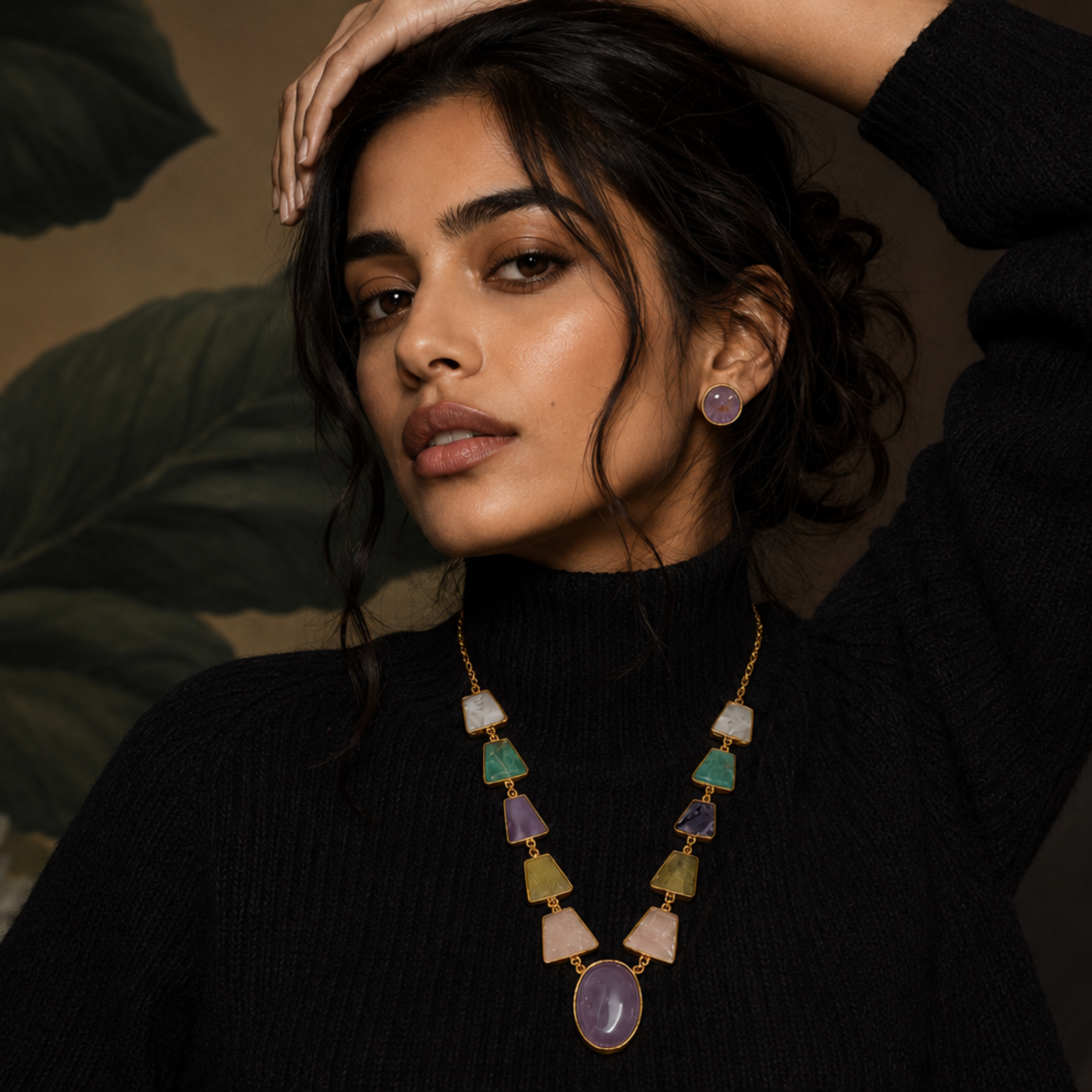 After Rain Necklace & Stud Set
