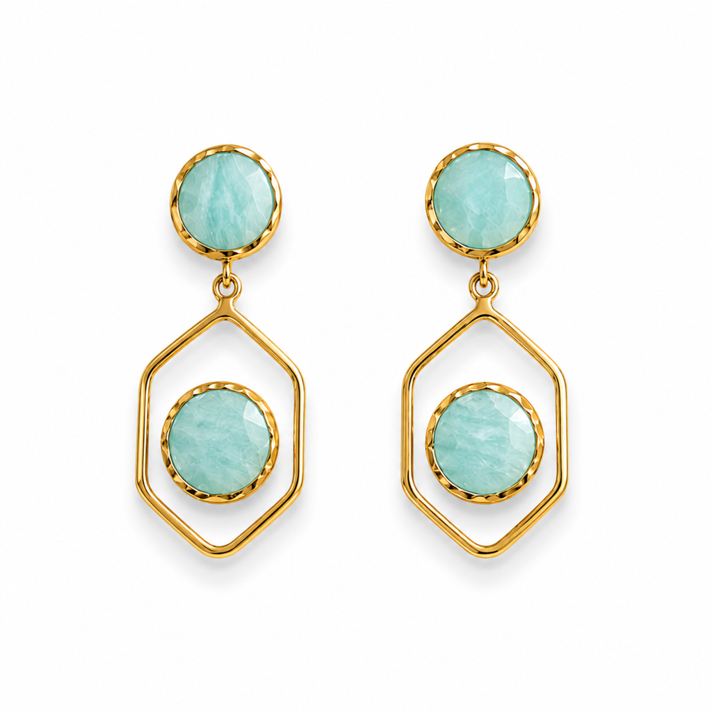 The Azure Hour Statement Drop Earrings