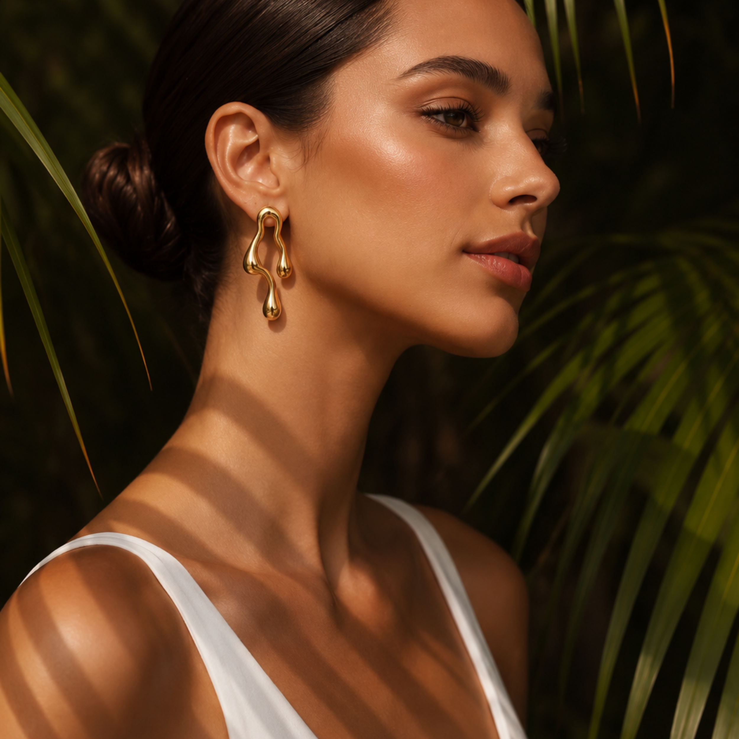 The Cascade Sculptural Drop Earrings