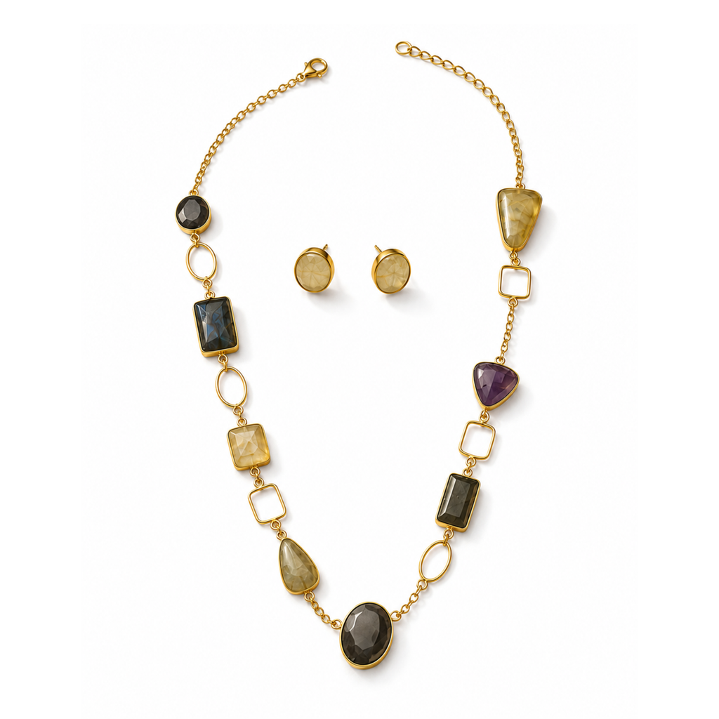 The Fifth Window Necklace & Stud Set