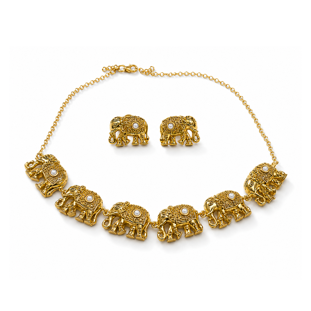 The Procession Necklace & Studs Set