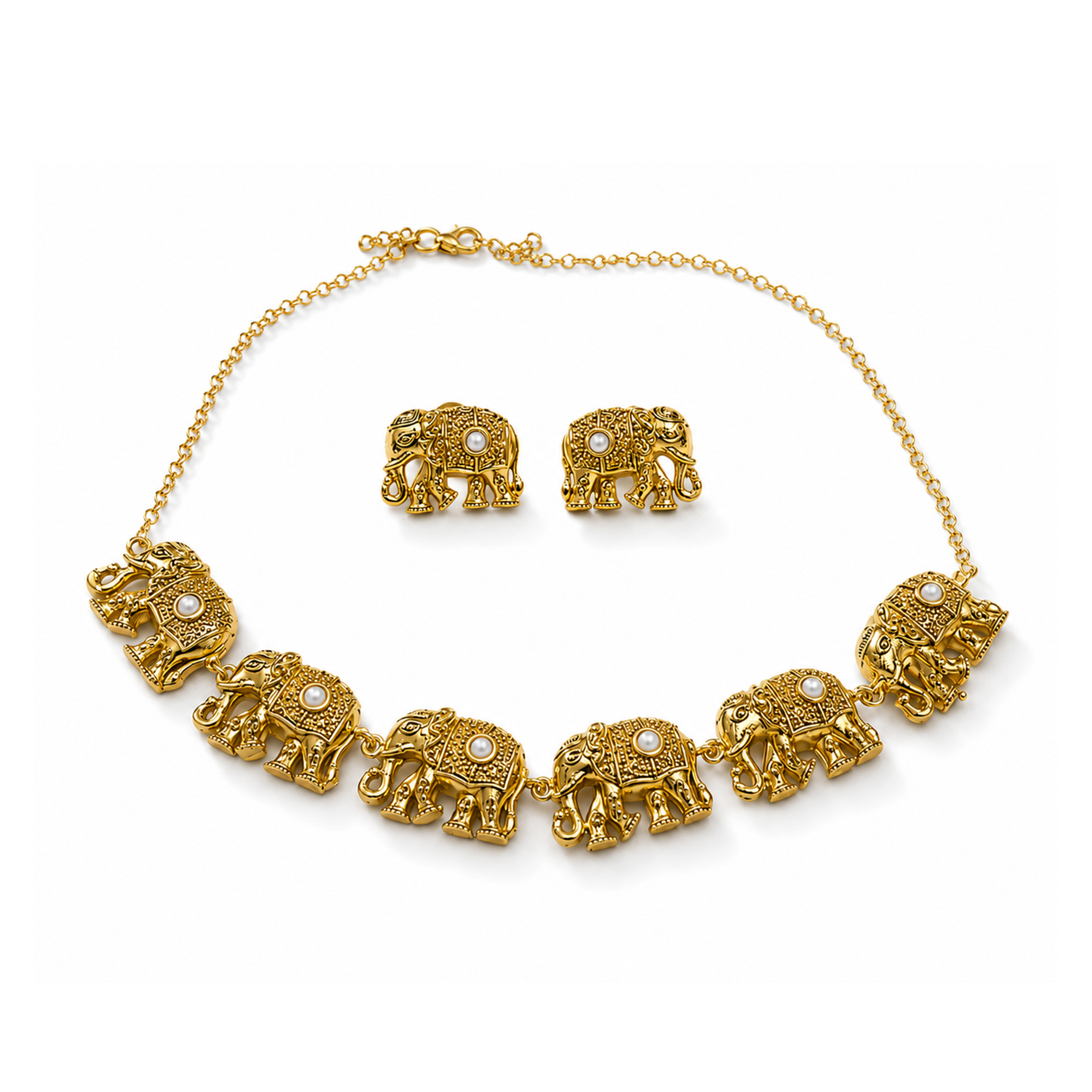 The Procession Necklace & Studs Set
