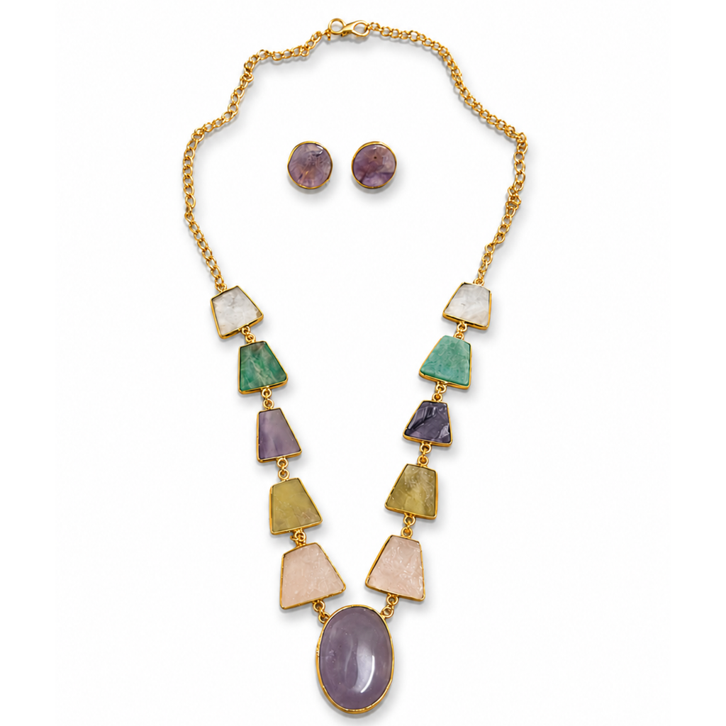 After Rain Necklace & Stud Set
