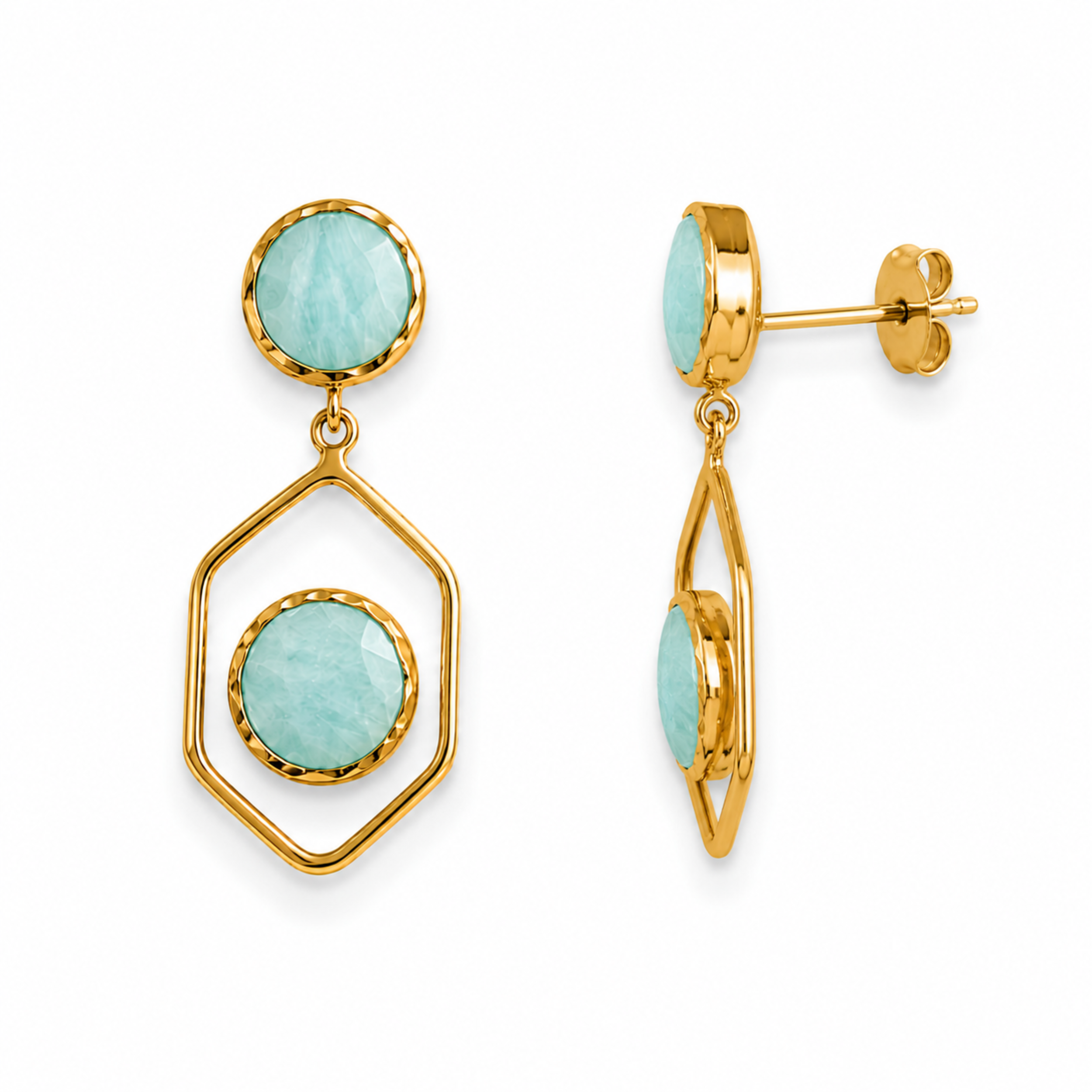 The Azure Hour Statement Drop Earrings