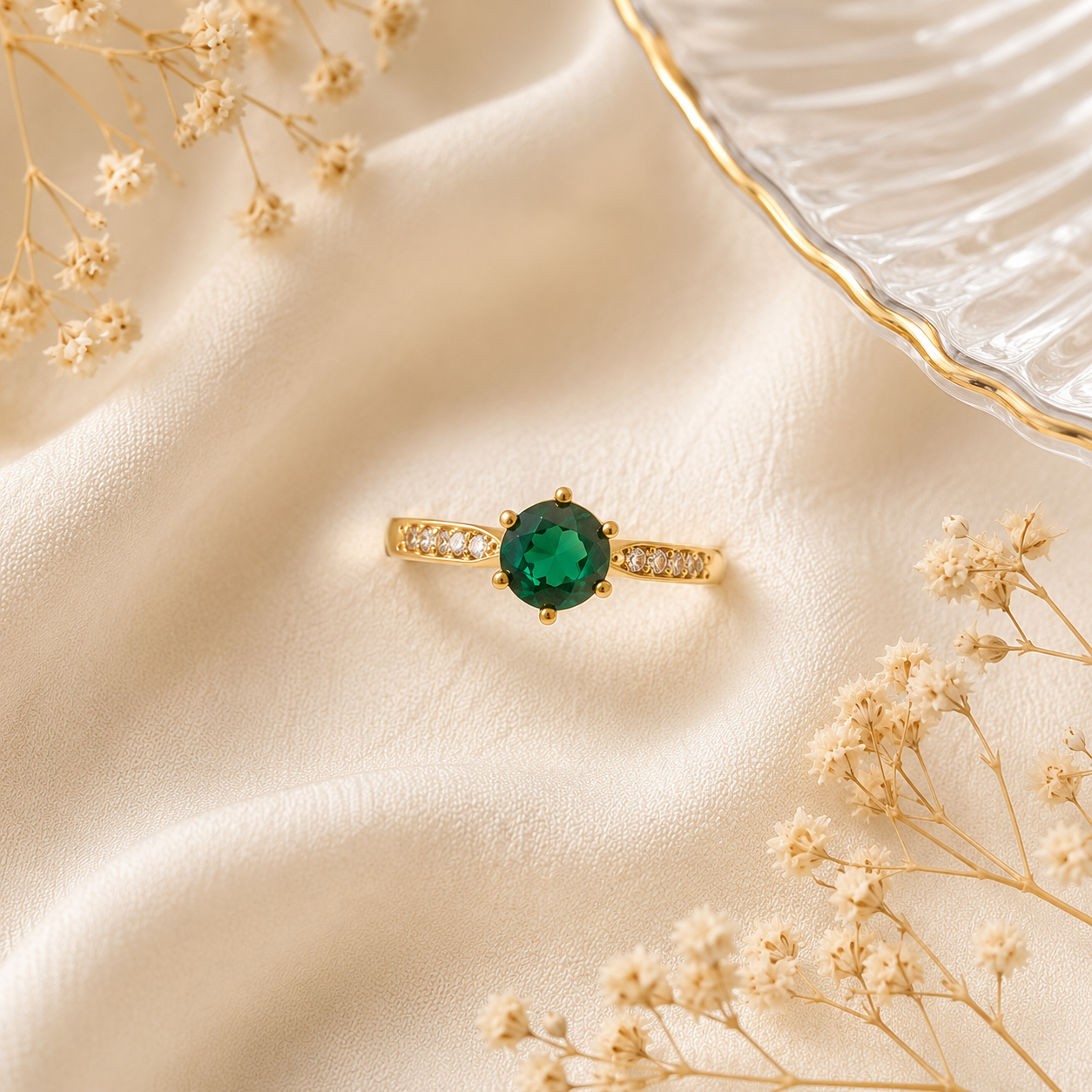 The Emerald Promise Solitaire Ring